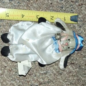 Vintage Clown Bunny Figurine